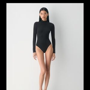Aritzia Black Long Sleeve Bodysuit